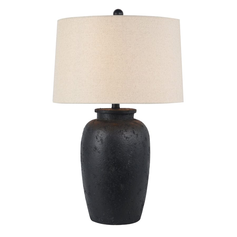 Colbie Black Concrete Table Lamp By Black Mango