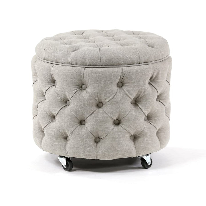 Emma Storage Ottoman Small Mushroom By Black Mango