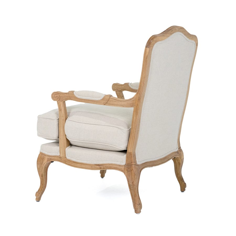 French Provincial Occasional Chair Stone By Black Mango