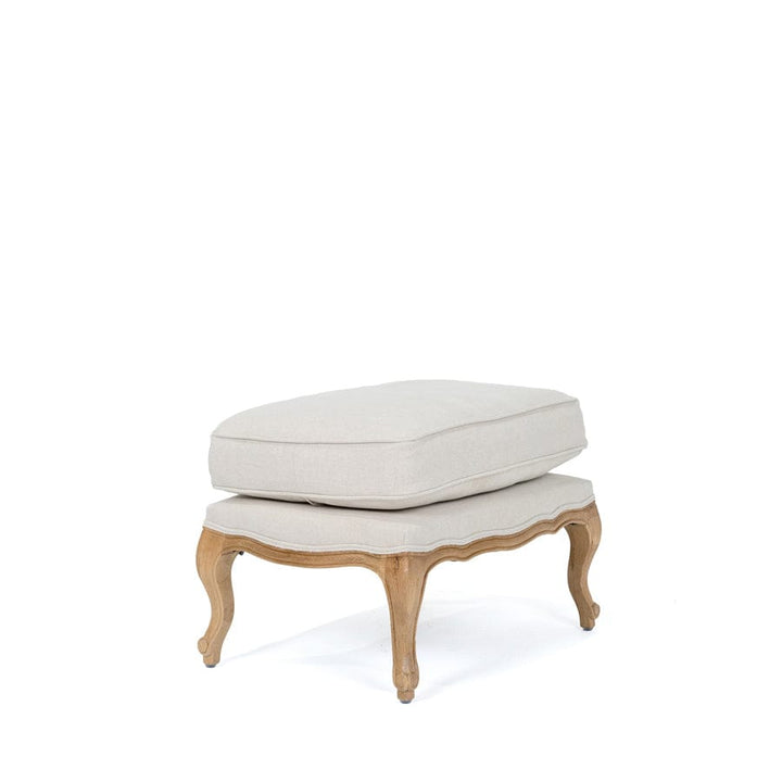 French Provincial Ottoman Stone By Black Mango