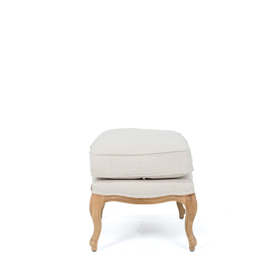 French Provincial Ottoman Stone By Black Mango