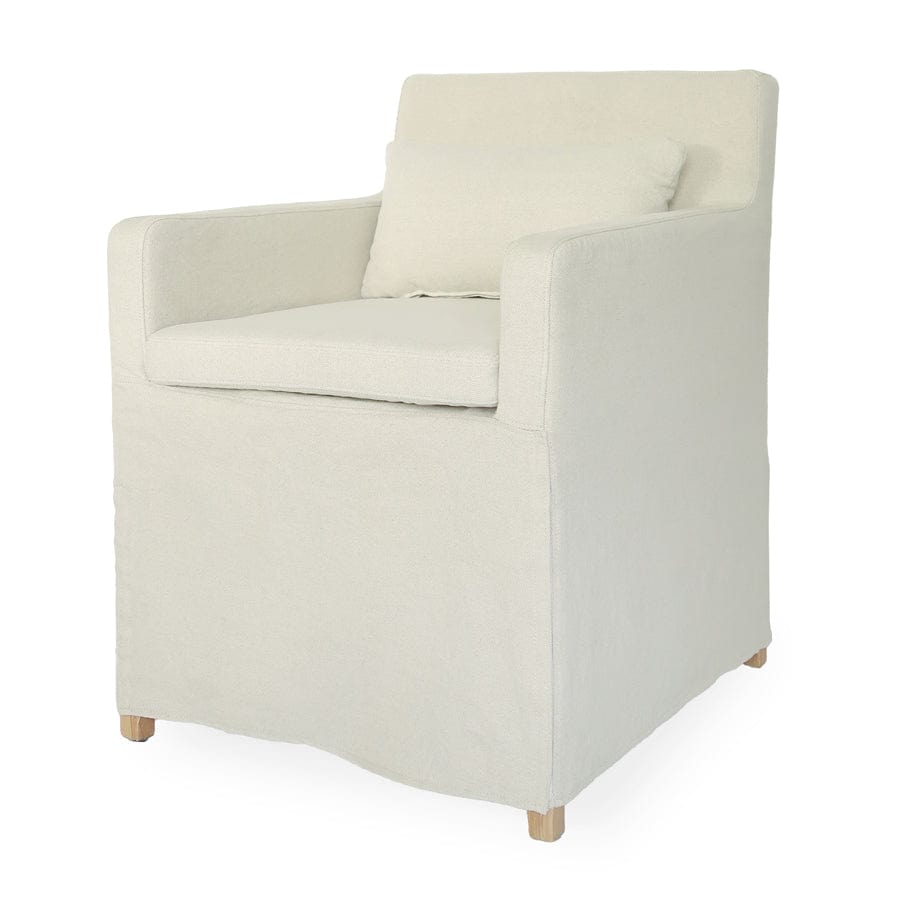 Halle Slipcover Dining Chair By Black Mango