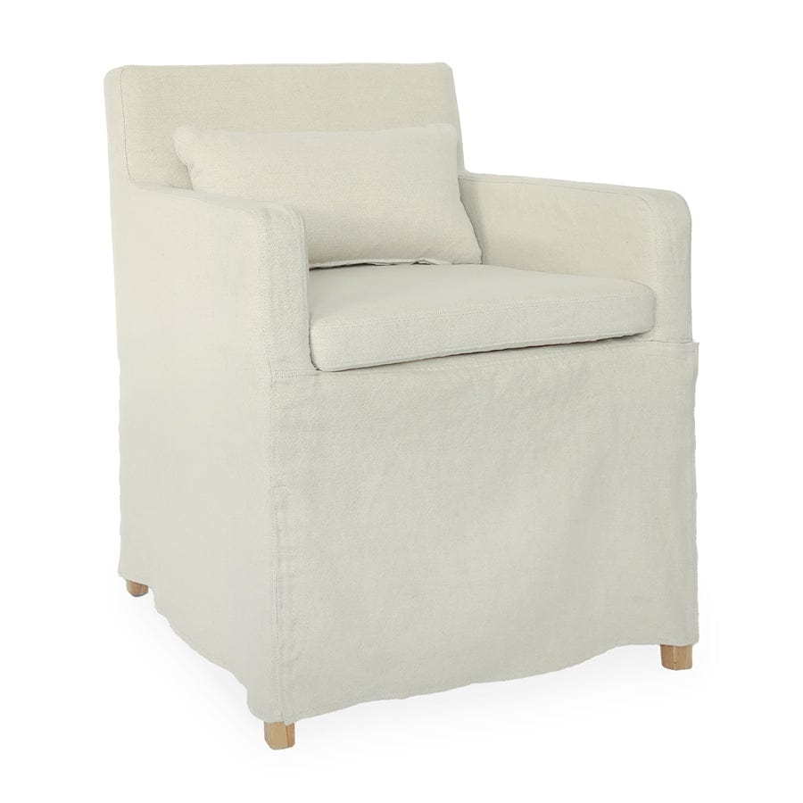 Halle Slipcover Dining Chair By Black Mango