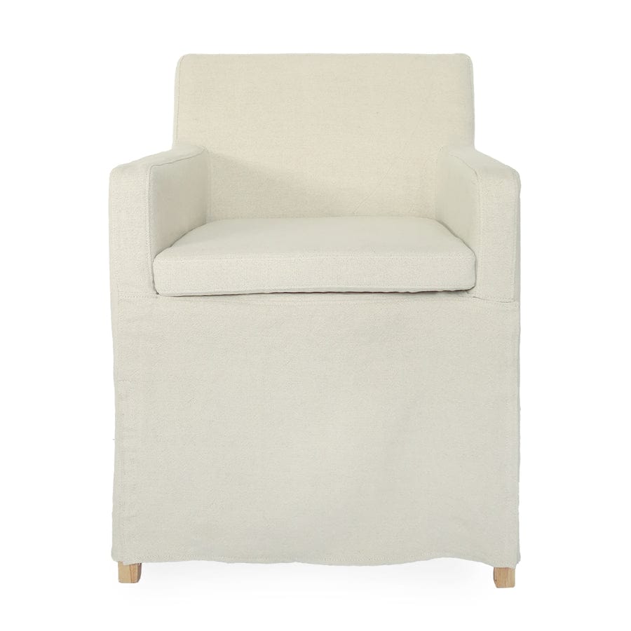 Halle Slipcover Dining Chair By Black Mango