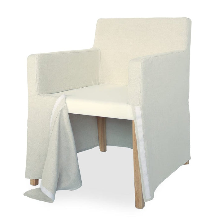 Halle Slipcover Dining Chair By Black Mango