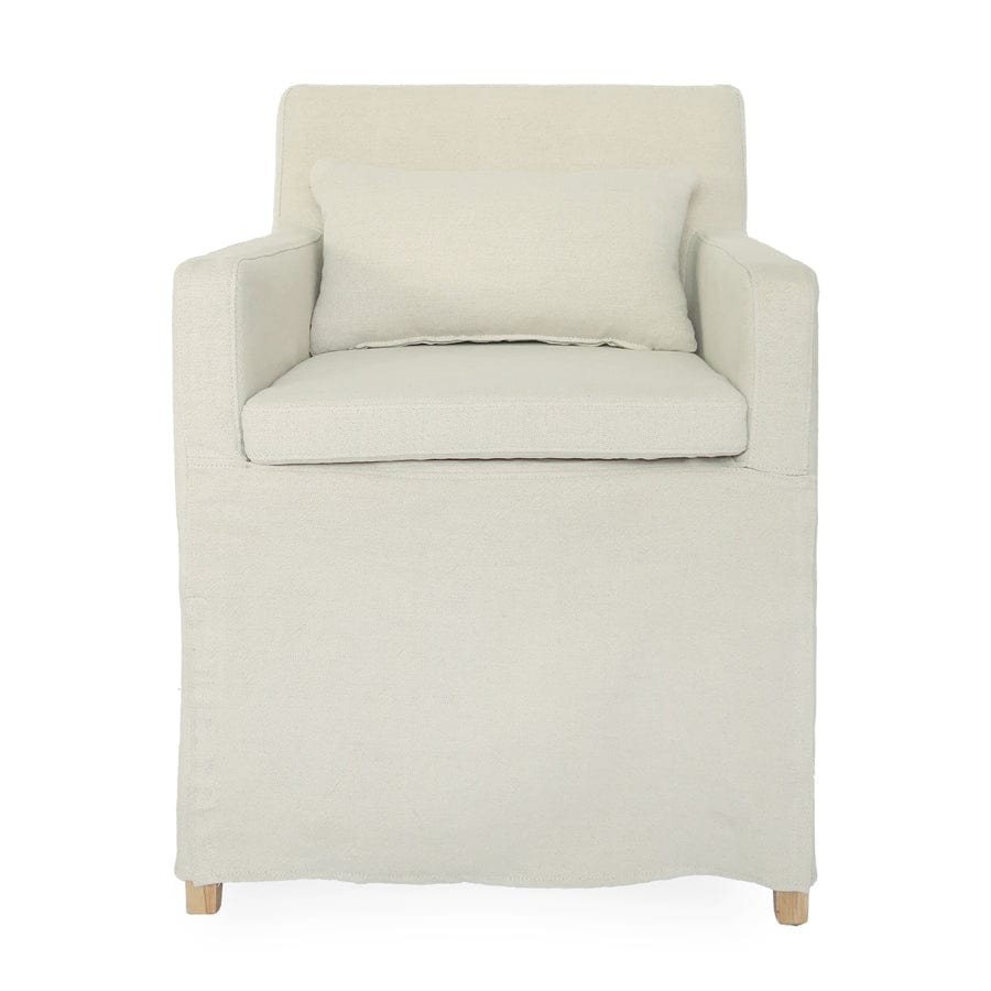 Halle Slipcover Dining Chair By Black Mango