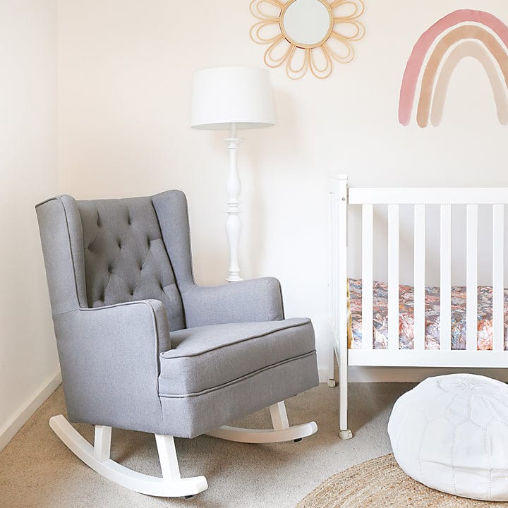 Grey rocking discount chair for nursery