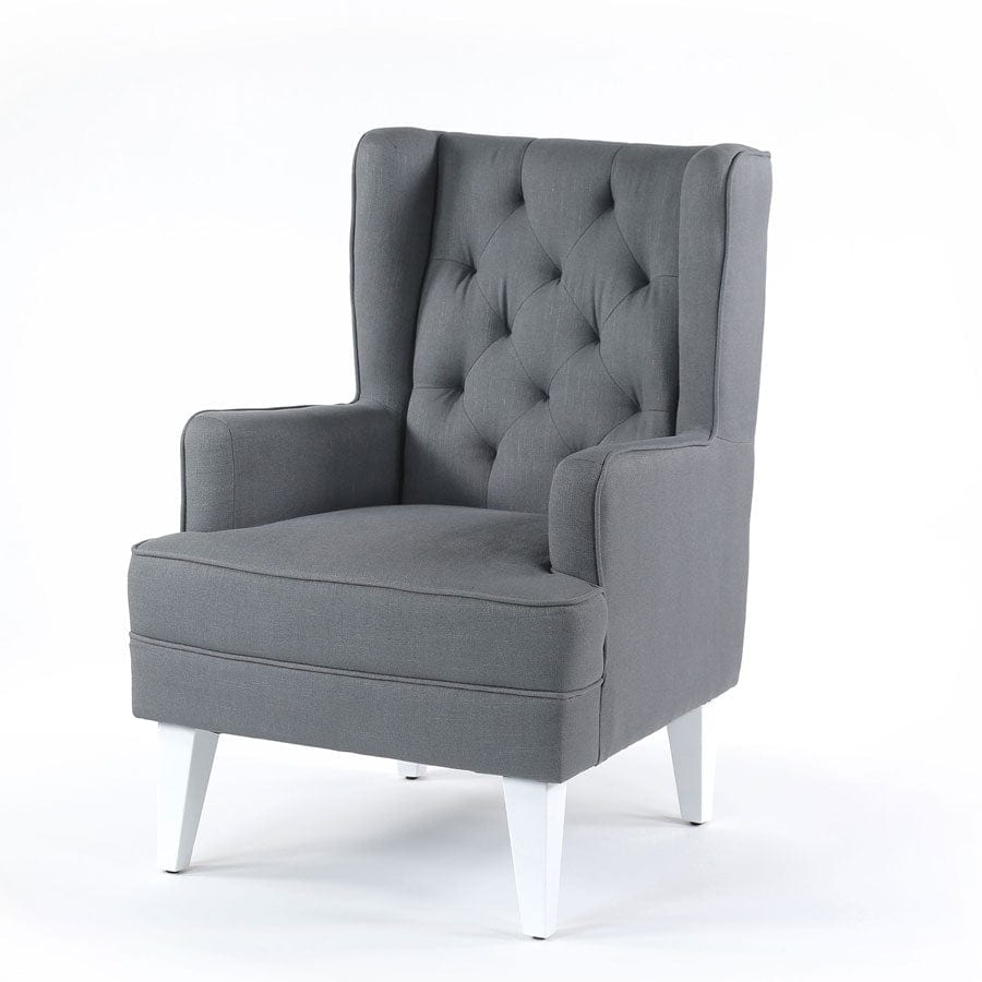 Grey chair with white legs sale