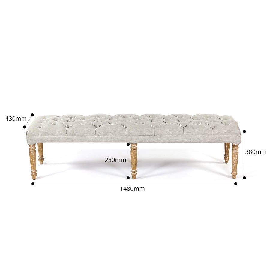 Juliet Dressing Bench Mushroom By Black Mango