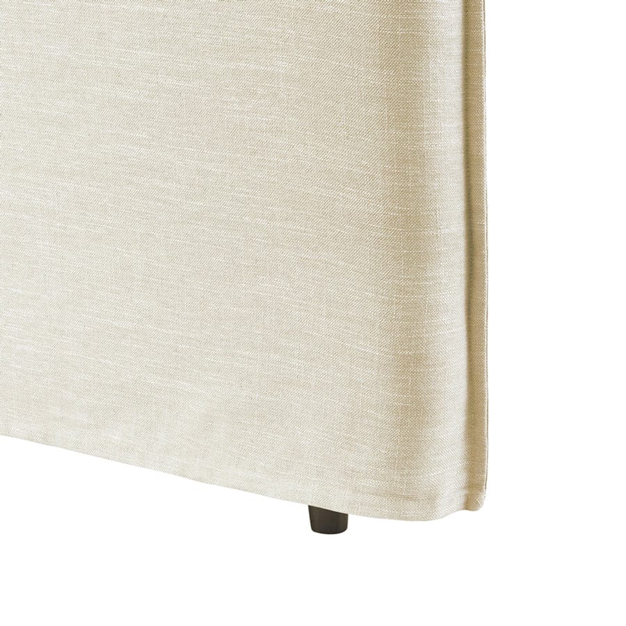 Juno Bedhead with Slipcover King Single Size Wheat By Black Mango