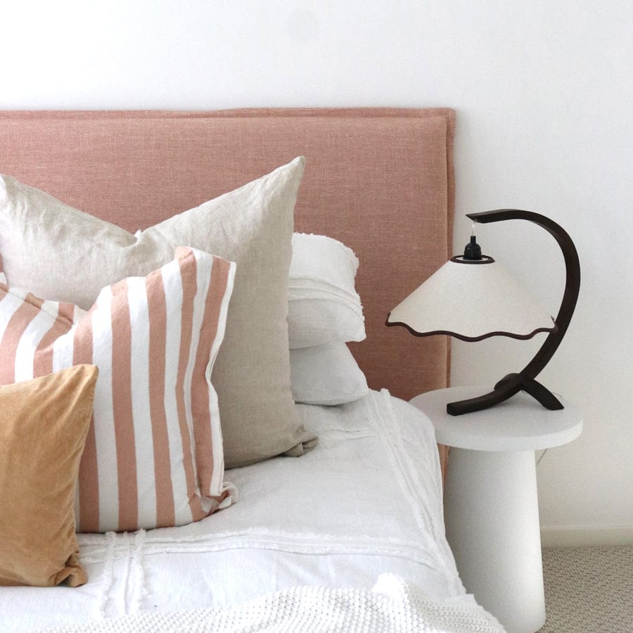 Juno Bedhead with Slipcover King Size Dusty Pink By Black Mango