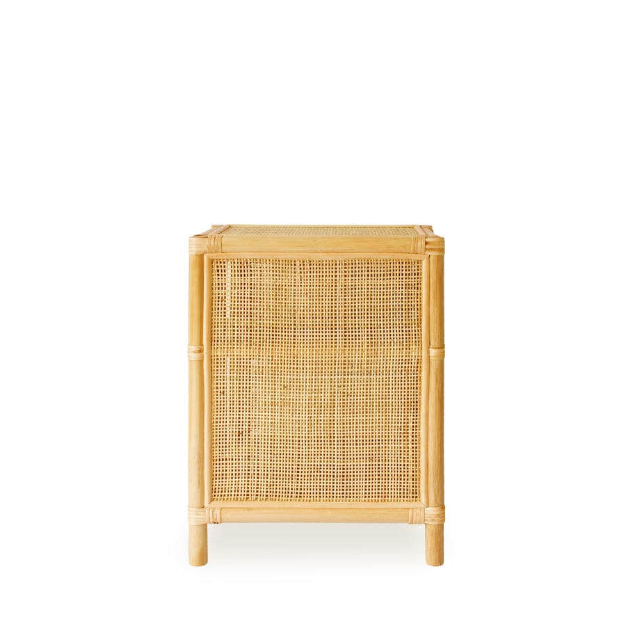 Lennox Rattan Bedside Table By Black Mango