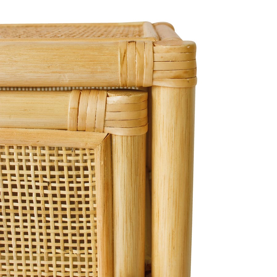 Lennox Rattan Bedside Table By Black Mango