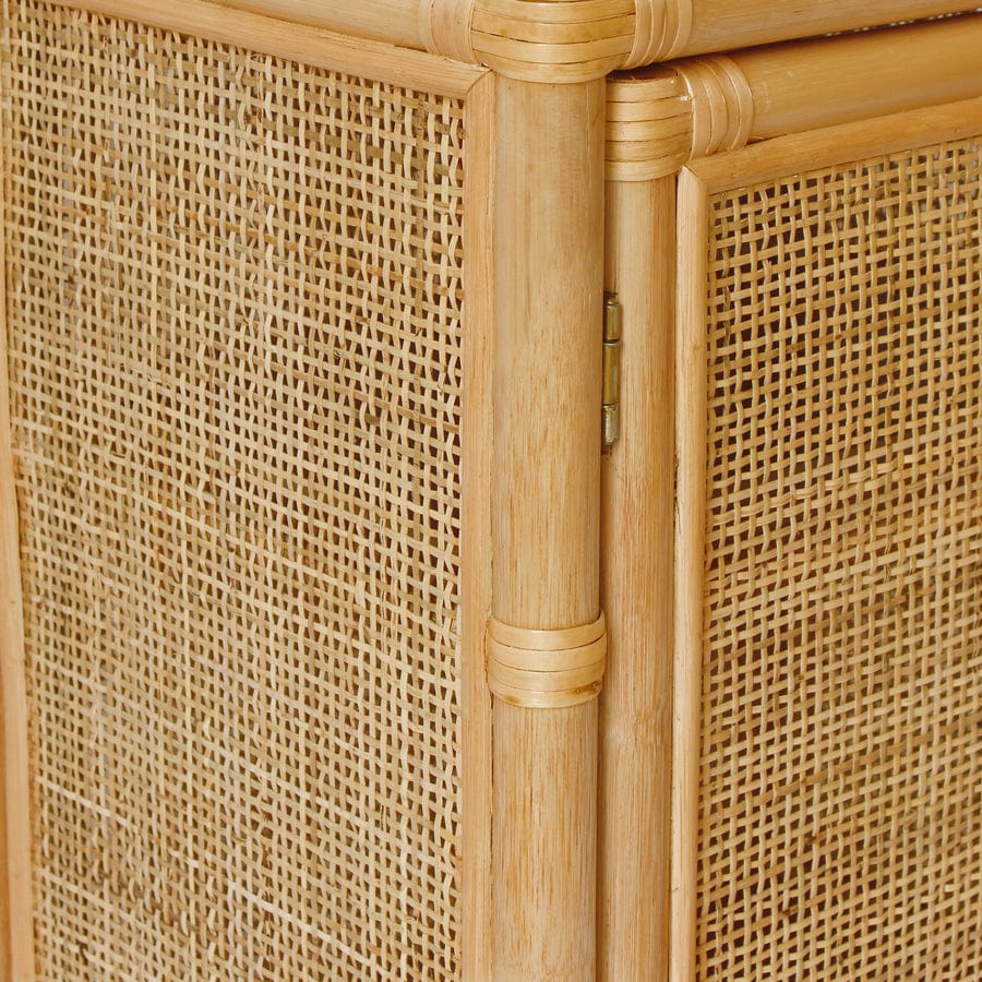 Lennox Rattan Bedside Table By Black Mango