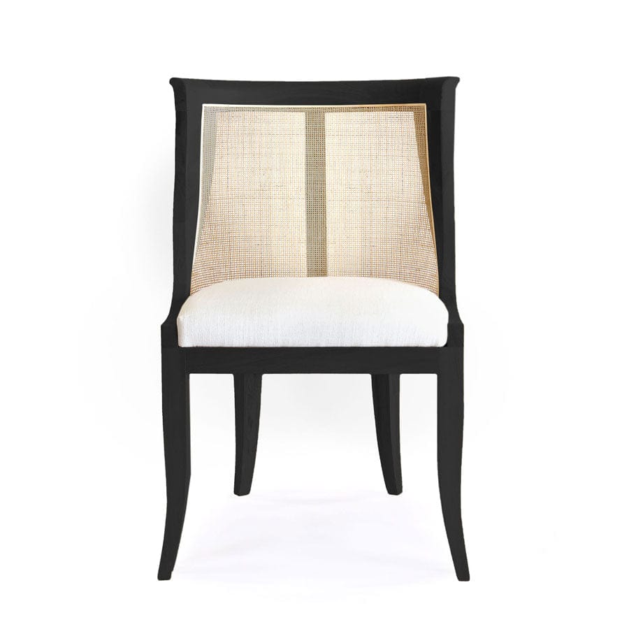 Madrid Dining Chair Black & Natural By Black Mango