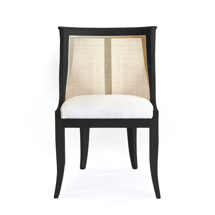 Madrid Dining Chair Black & Natural By Black Mango