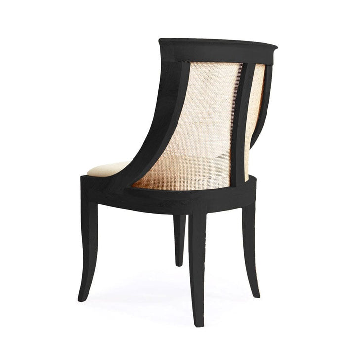 Madrid Dining Chair Black & Natural By Black Mango