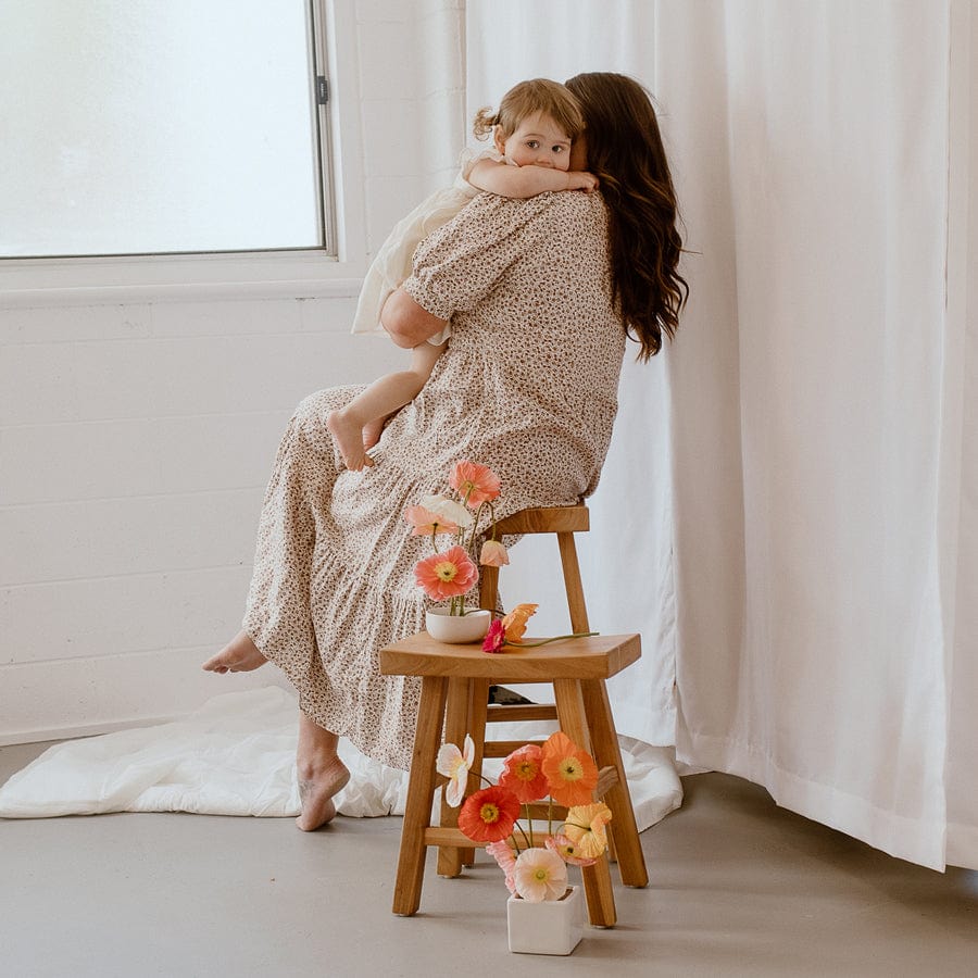 Maggie Solid Elm Counter Stool By Black Mango