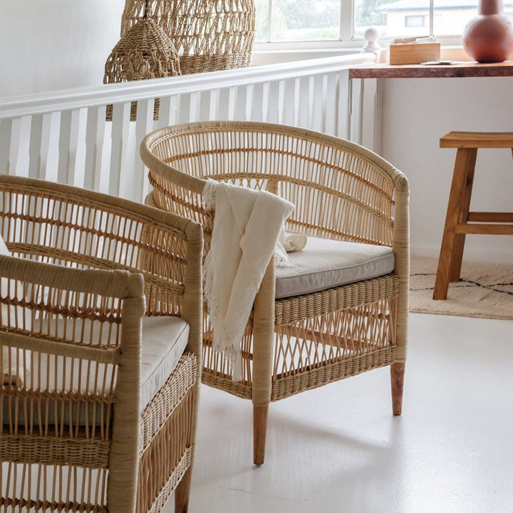 Malawi Style Club Chair Natural By Black Mango