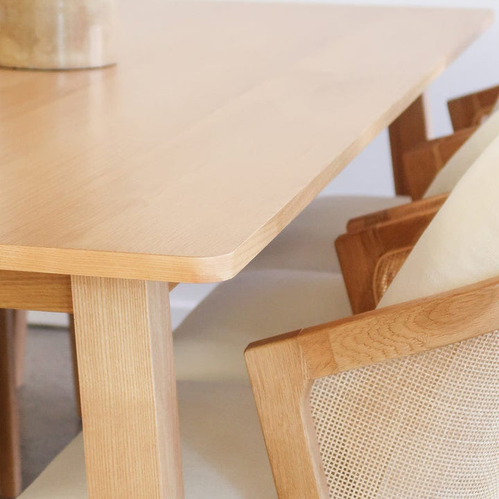 Mari Oak Dining Table 210cm By Black Mango