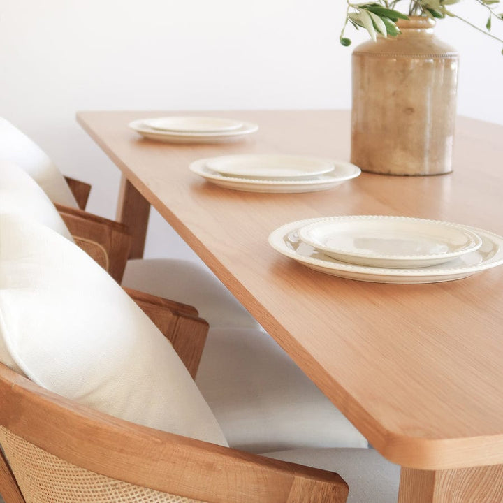 Mari Oak Dining Table 210cm By Black Mango