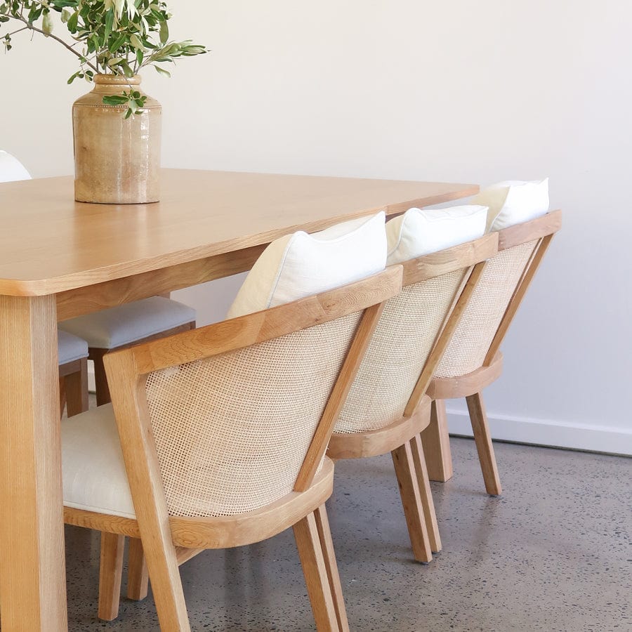 Mari Oak Dining Table 210cm By Black Mango