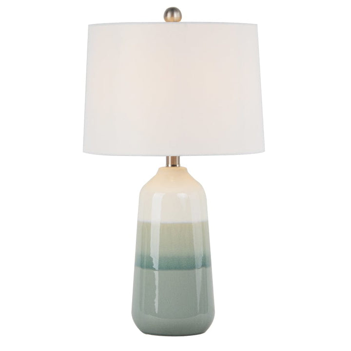 Milla Turquoise Ceramic Table Lamp By Black Mango