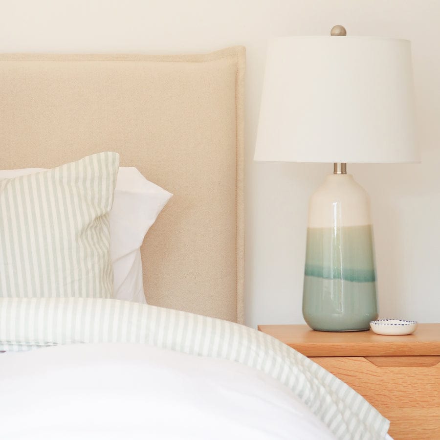 Milla Turquoise Ceramic Table Lamp By Black Mango