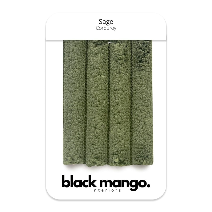 Sage Corduroy (Cloud/Juno Range) Swatches By Black Mango