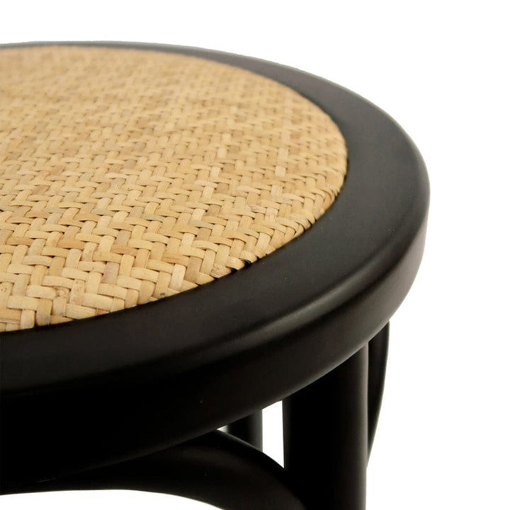 Salsa 2.0 Rattan & Bentwood Counter Stool Black By Black Mango