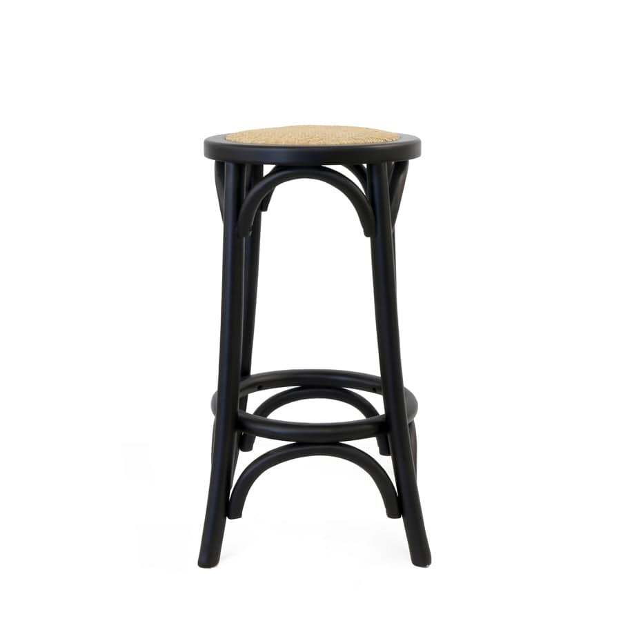 Salsa 2.0 Rattan & Bentwood Counter Stool Black By Black Mango