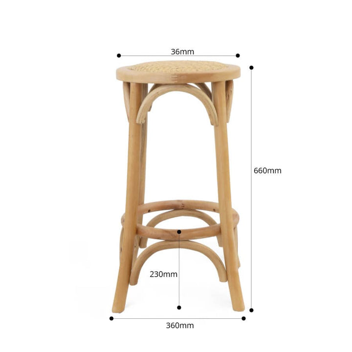 Salsa 2.0 Rattan & Bentwood Counter Stool Natural By Black Mango