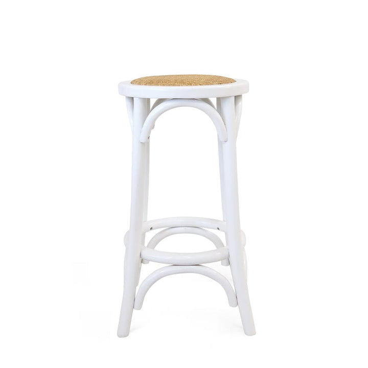 Salsa 2.0 Rattan & Bentwood Counter Stool White By Black Mango