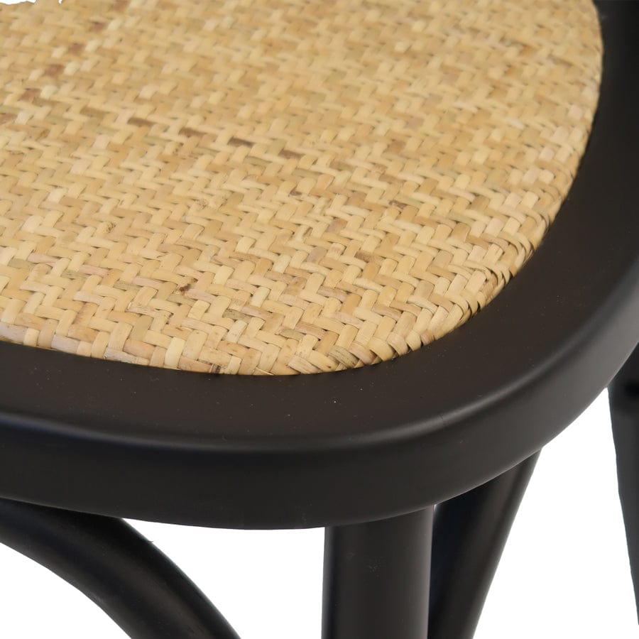 Salsa 2.0 Rattan & Bentwood Dining Chair Black | Set of 2 By Black Mango