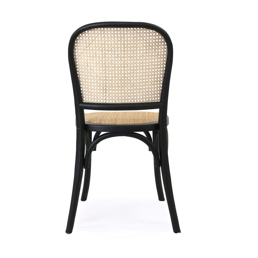 Salsa 2.0 Rattan & Bentwood Dining Chair Black | Set of 2 By Black Mango