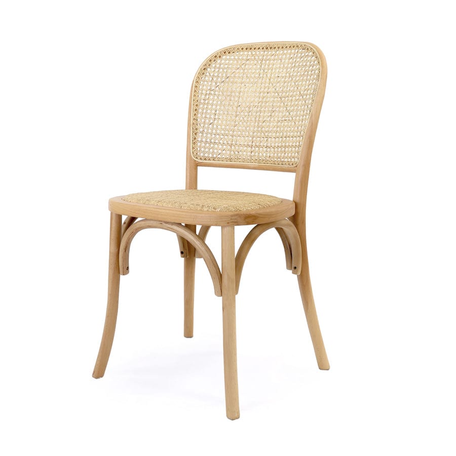 Salsa 2.0 Rattan & Bentwood Dining Chair Natural | Set of 2 By Black Mango