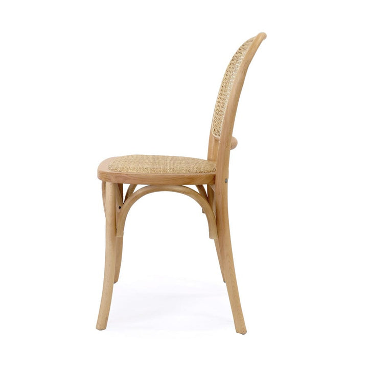 Salsa 2.0 Rattan & Bentwood Dining Chair Natural | Set of 2 By Black Mango