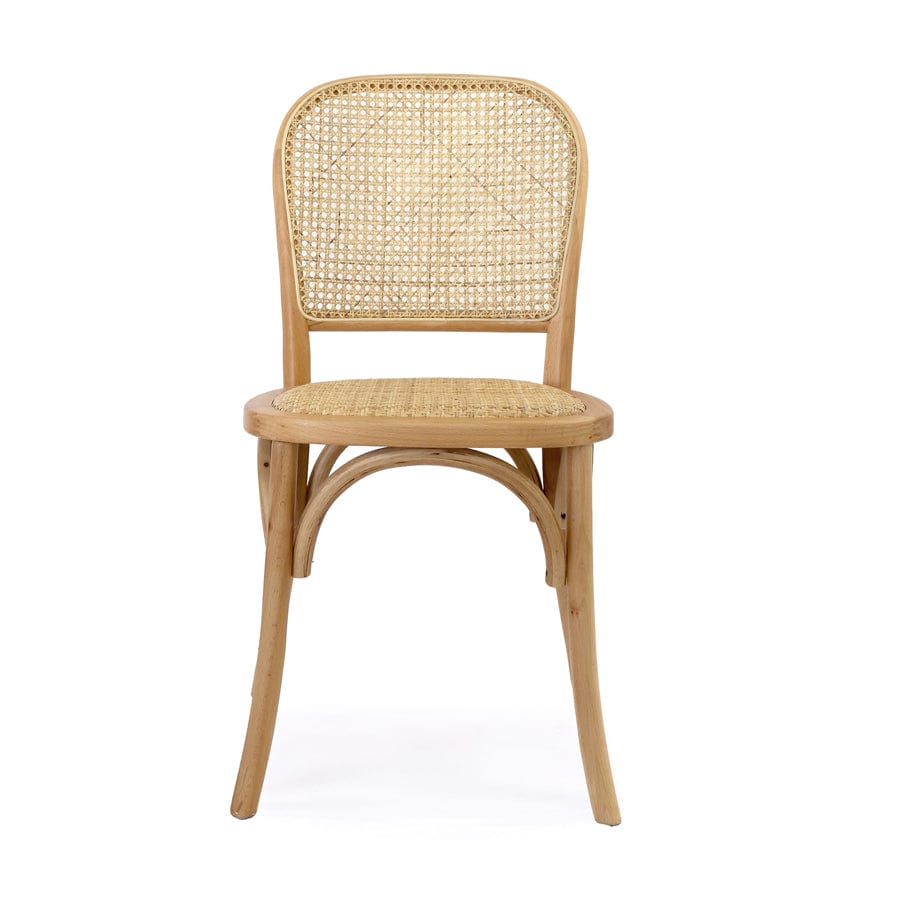 Salsa 2.0 Rattan & Bentwood Dining Chair Natural | Set of 2 By Black Mango