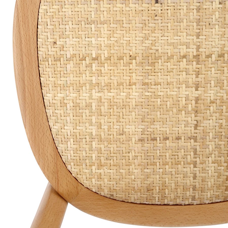 Salsa 2.0 Rattan & Bentwood Dining Chair Natural | Set of 2 By Black Mango