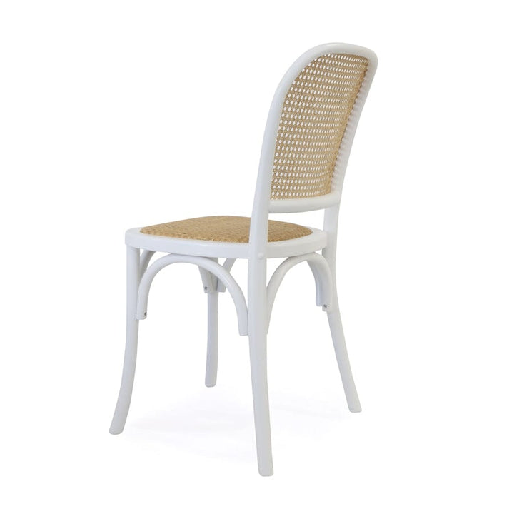 Salsa 2.0 Rattan & Bentwood Dining Chair White | Set of 2 By Black Mango