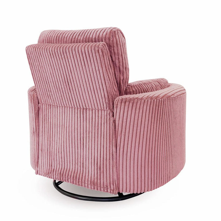 The Hug Swivel Recliner Chair Blush By Black Mango