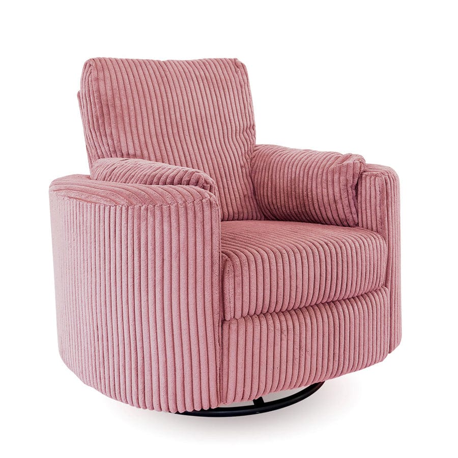 The Hug Swivel Recliner Chair Blush By Black Mango