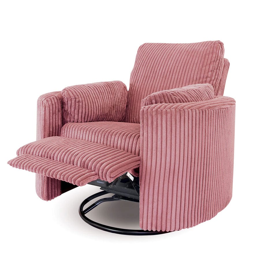 The Hug Swivel Recliner Chair Blush By Black Mango