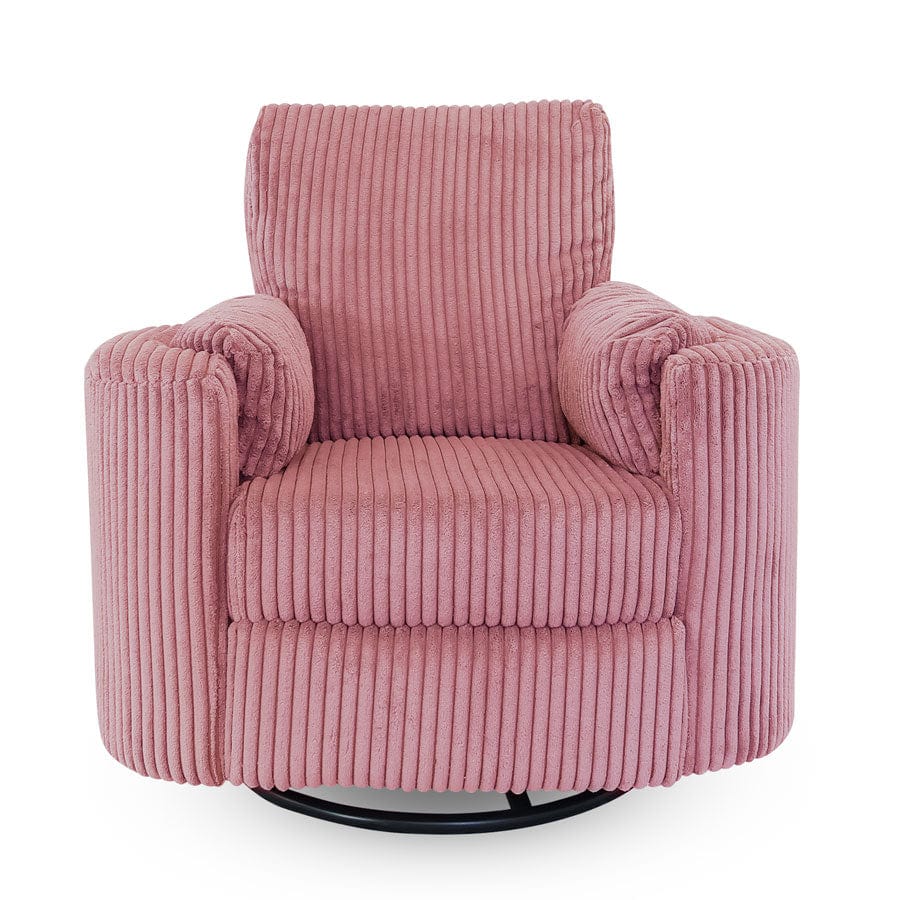 The Hug Swivel Recliner Chair Blush By Black Mango