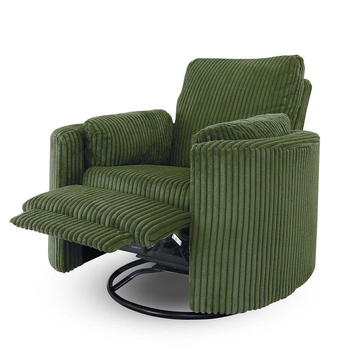 The Hug Swivel Recliner Chair Sage By Black Mango